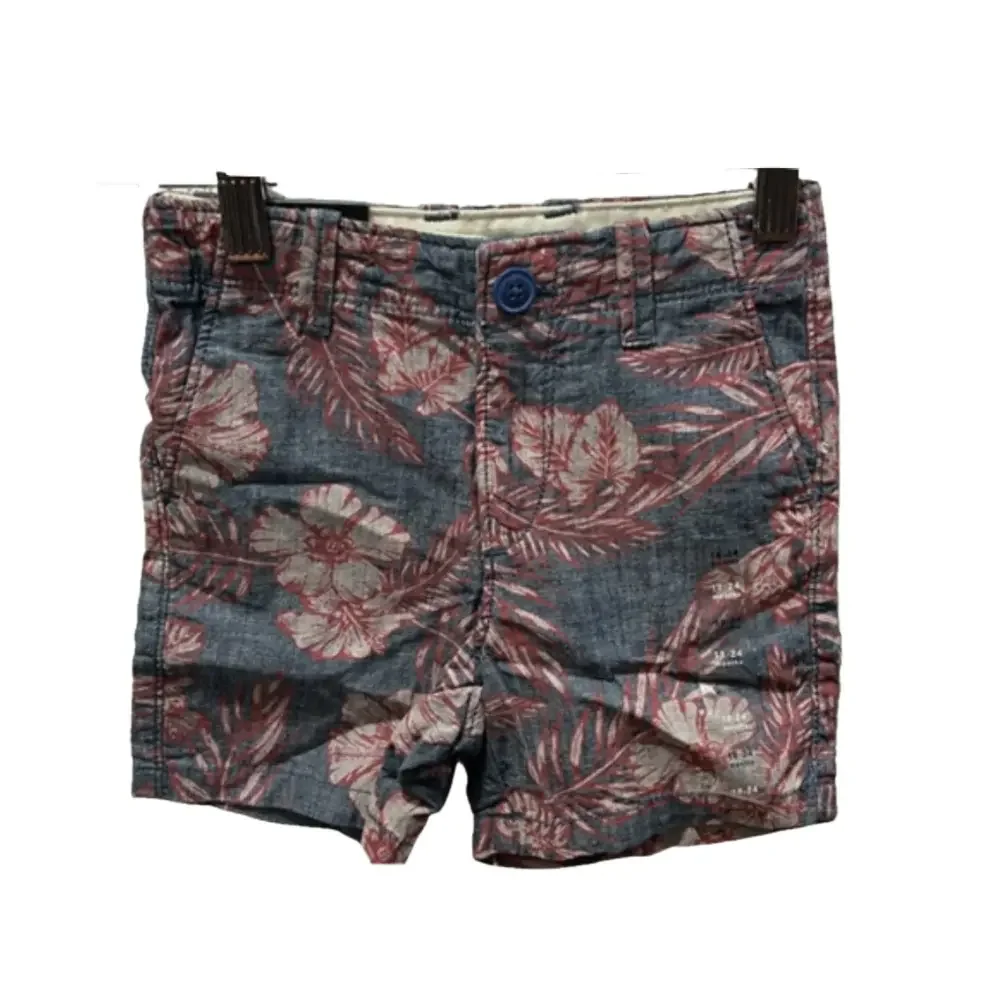Baby Gap boys floral shorts size 18-24 M NWT
